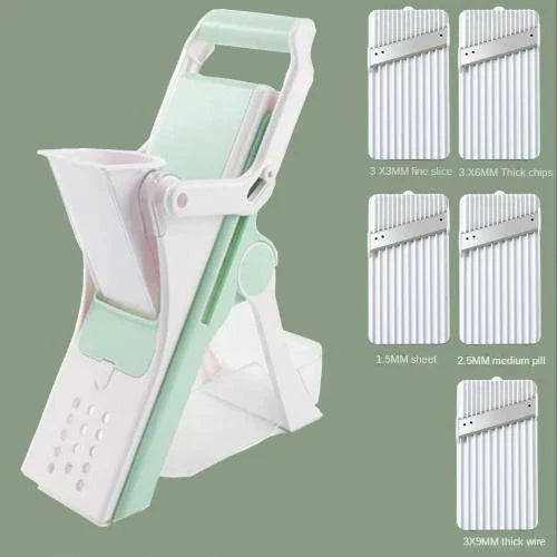 ADJUSTABLE 5-IN-1 VERTICAL VEGETABLE CUTTER & SHREDDER - Bold Beautiful