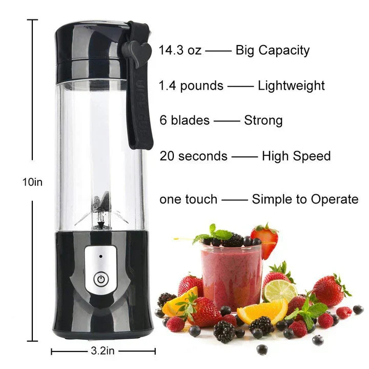 JUICER PORTABLE OUTDOOR JUICING CUP HOME MINI CORDLESS CRUSHED ICE MACHINE USB CHARGING FRUIT VEGETABLE BLENDER - Bold Beautiful