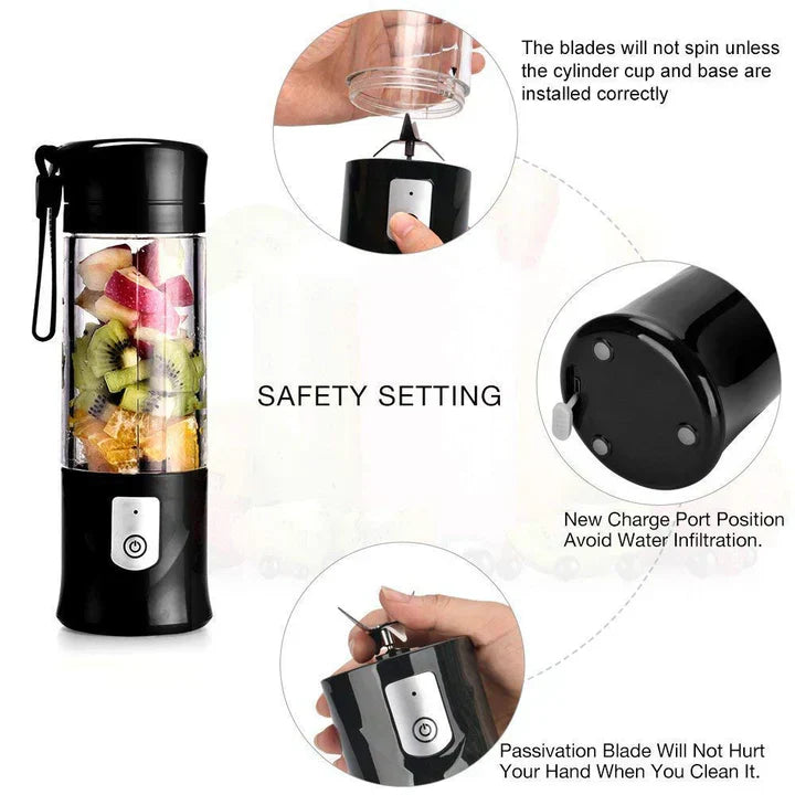 JUICER PORTABLE OUTDOOR JUICING CUP HOME MINI CORDLESS CRUSHED ICE MACHINE USB CHARGING FRUIT VEGETABLE BLENDER - Bold Beautiful