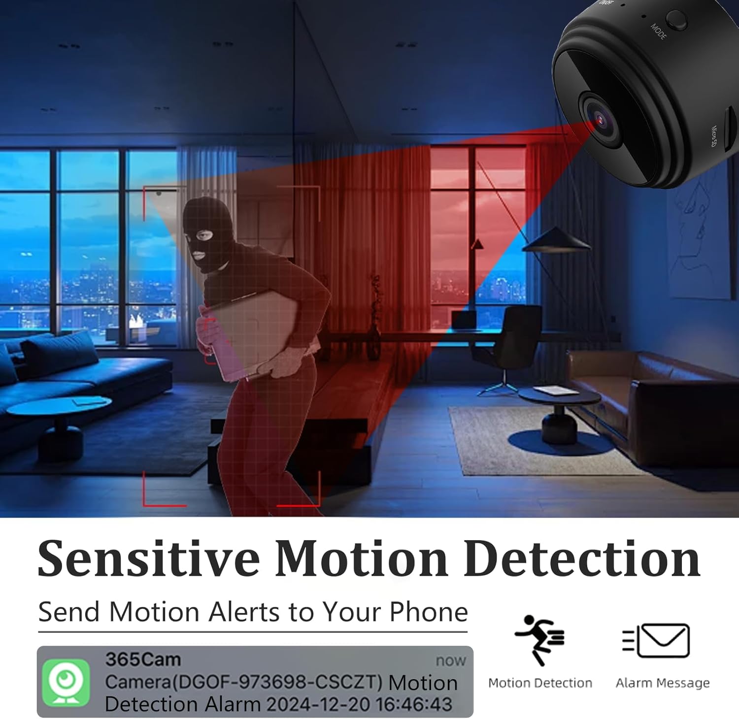 Mini Hidden Camera Spy Wireless - 2025 Upgraded HD WiFi Spy Camera for Home, Small Cameras with Motion Detection, Nanny Cam Hidden Camera for Pet, Baby,... - Bold Beautiful