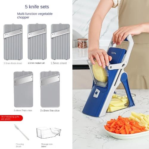 ADJUSTABLE 5-IN-1 VERTICAL VEGETABLE CUTTER & SHREDDER - Bold Beautiful