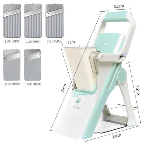 ADJUSTABLE 5-IN-1 VERTICAL VEGETABLE CUTTER & SHREDDER - Bold Beautiful