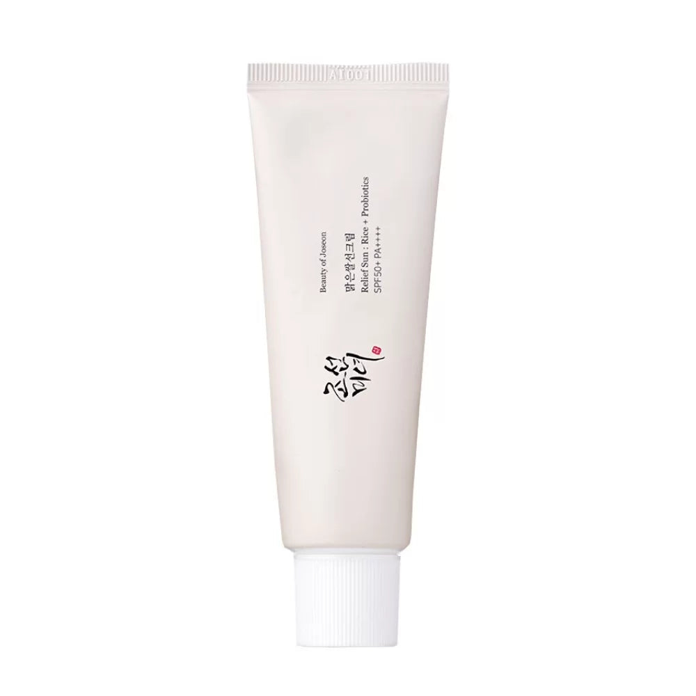 Relief Sun Organic Korean sunscreen SPF50+, PA++++ Rice and Probiotics | Korean Skin Care Solution for All Skin Types | Nourishing Skin Protection and UV Def