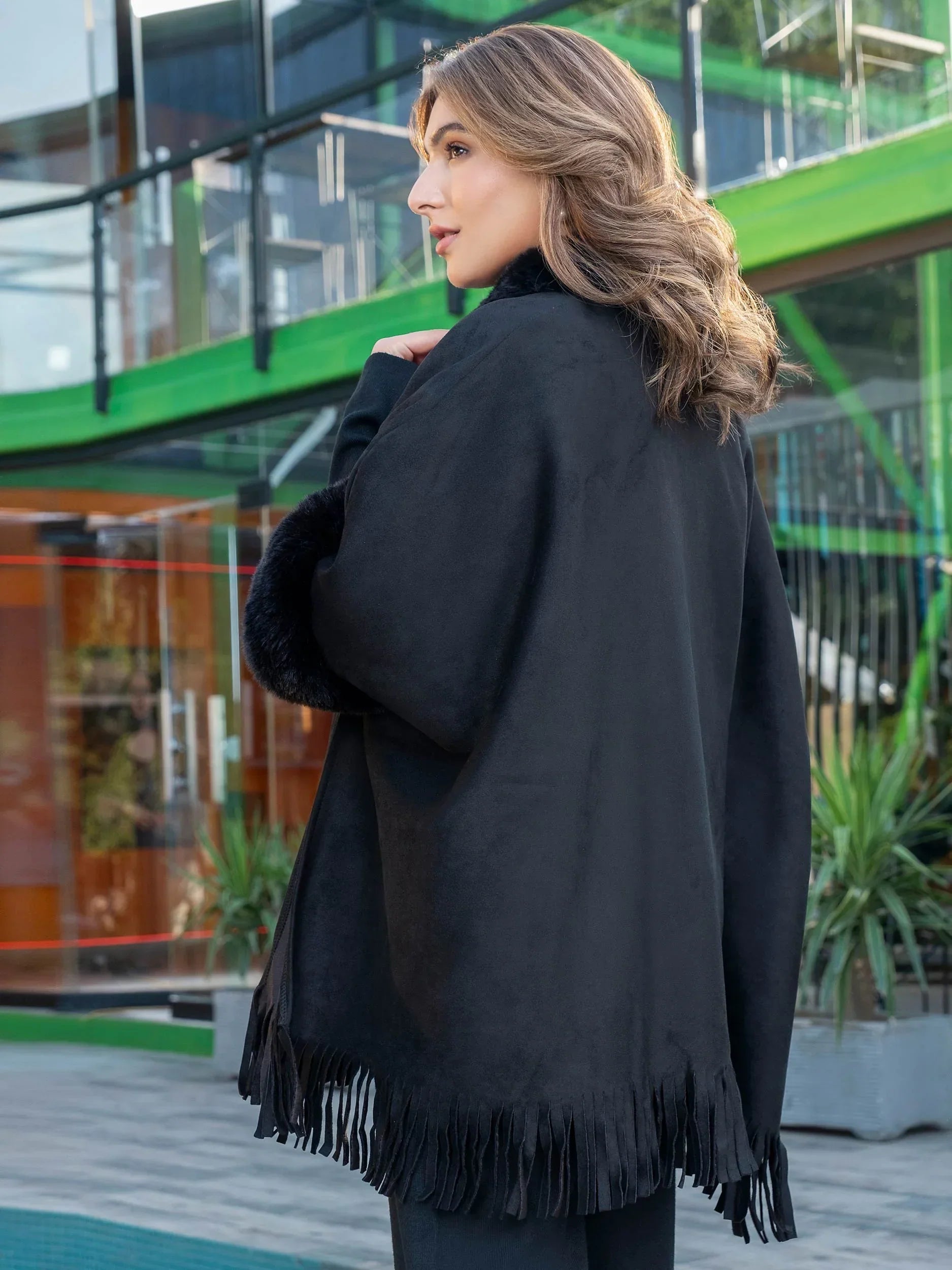 Fur Cape Shawl - Bold Beautiful