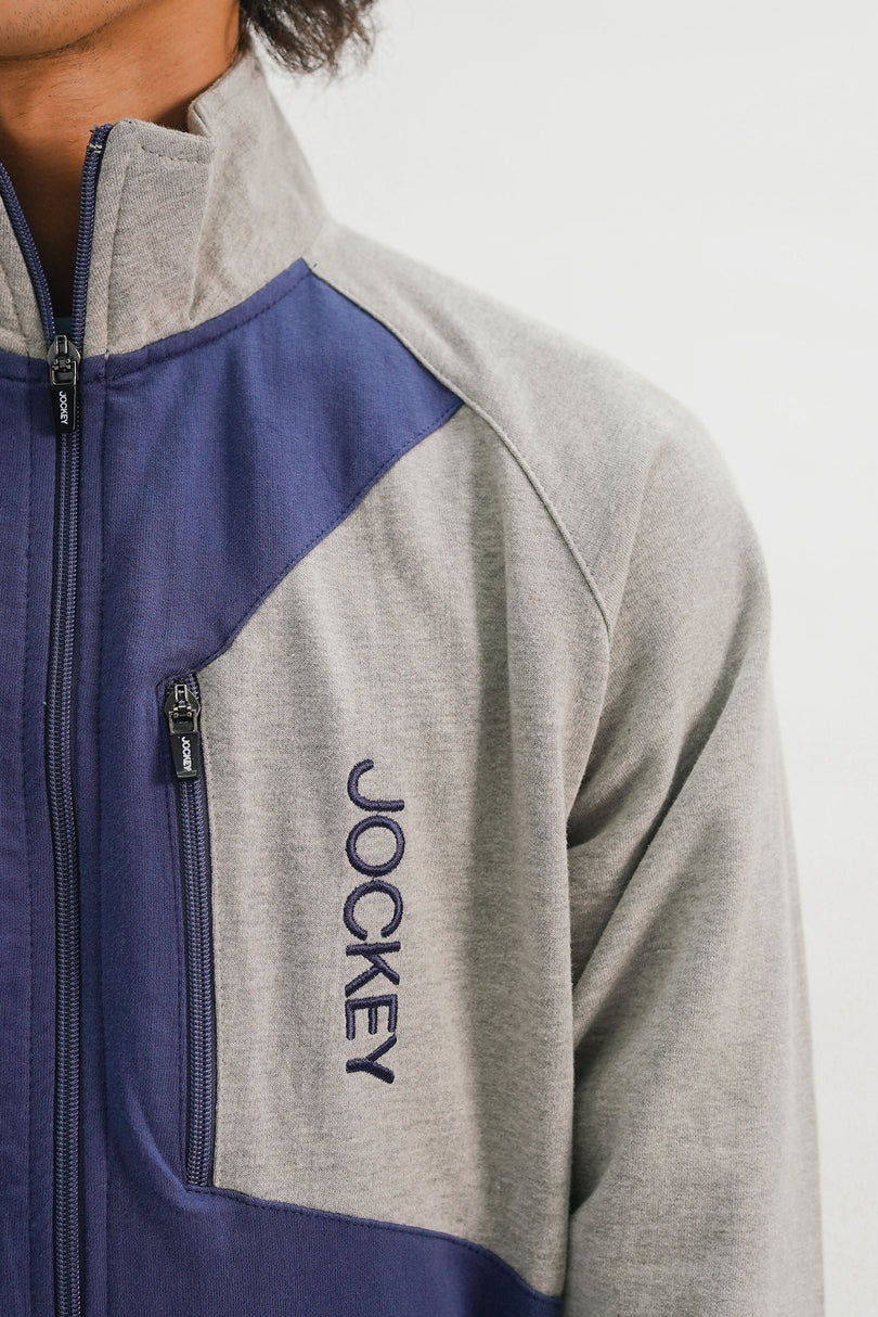 Jockey® Relax Fit Full Sleeves Mock Neck Jacket - Bold Beautiful