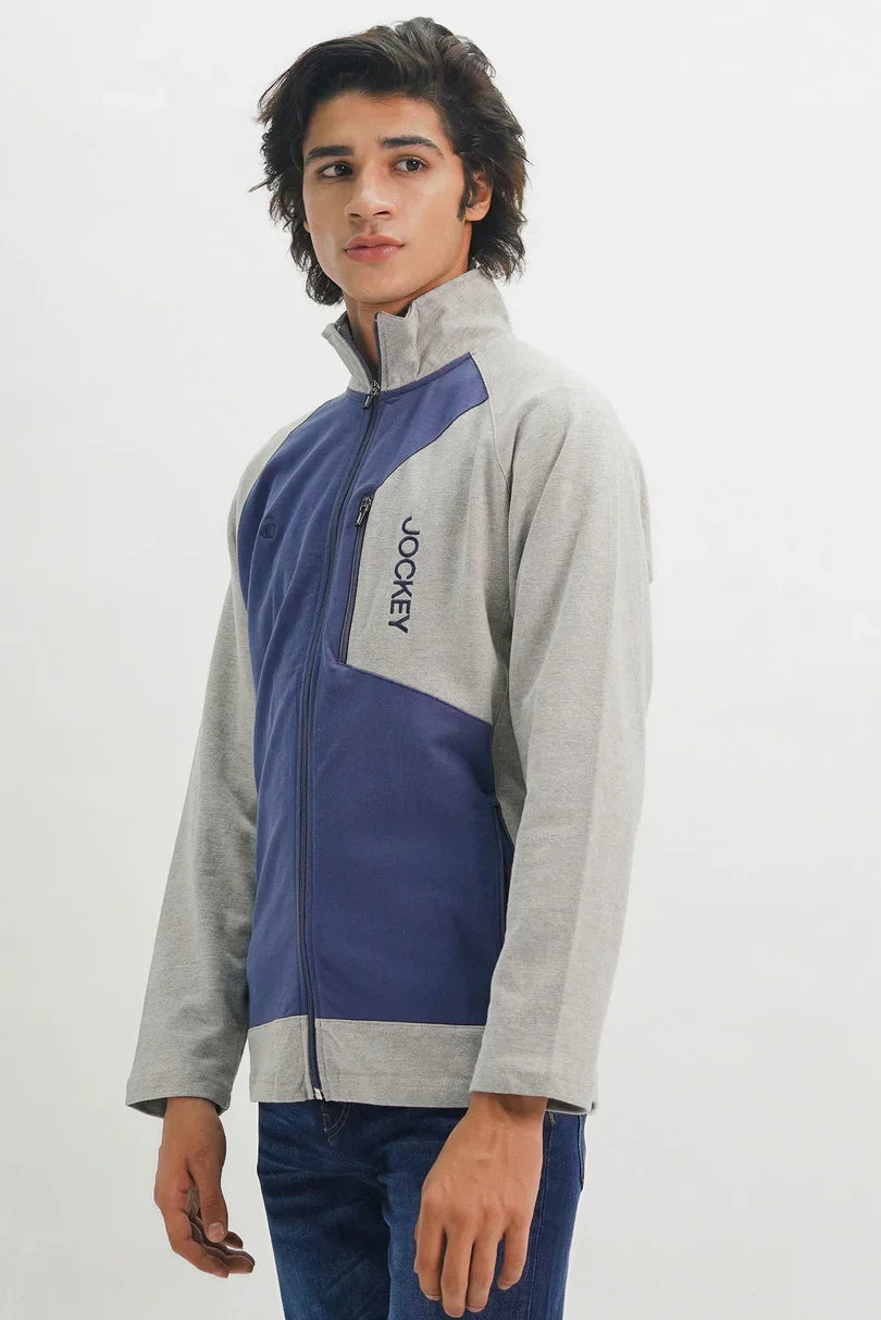 Jockey® Relax Fit Full Sleeves Mock Neck Jacket - Bold Beautiful