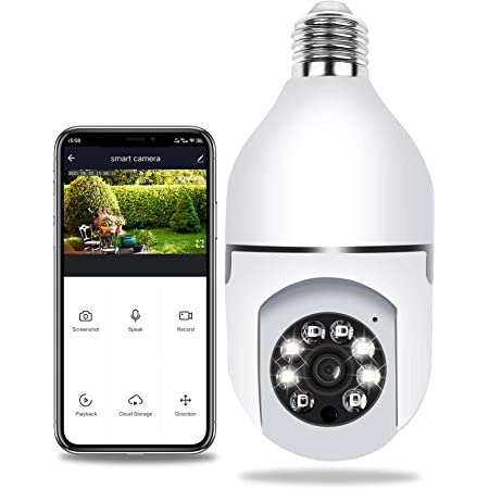 New Speed-x Bulb Camera 1080p Wifi 360 Degree Panoramic Night Vision Two-way Audio Motion Detectionnew Speed-x Bulb Camera 1080p Wifi 360 Degree Panoramic Night Vision Two-way Audio Motion Detection - Bold Beautiful