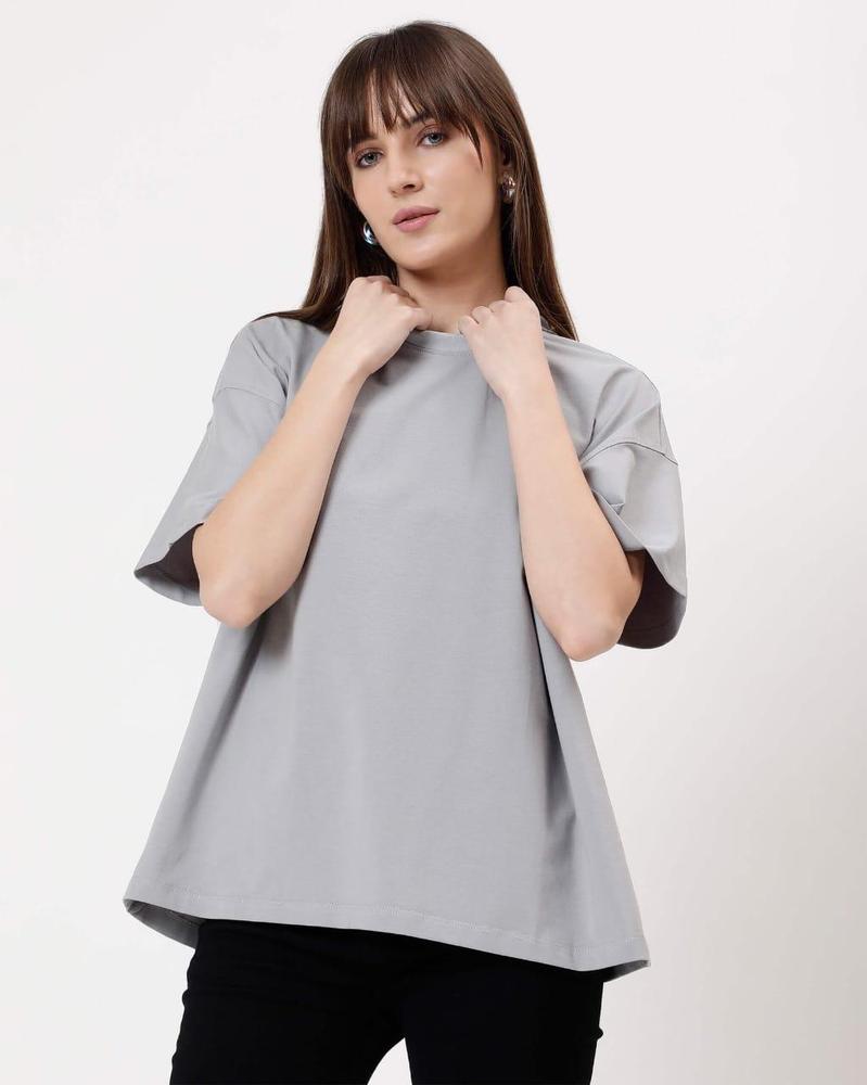 1 Pcs Women,s Stitched Jersey Plain T' Shirt - Bold Beautiful