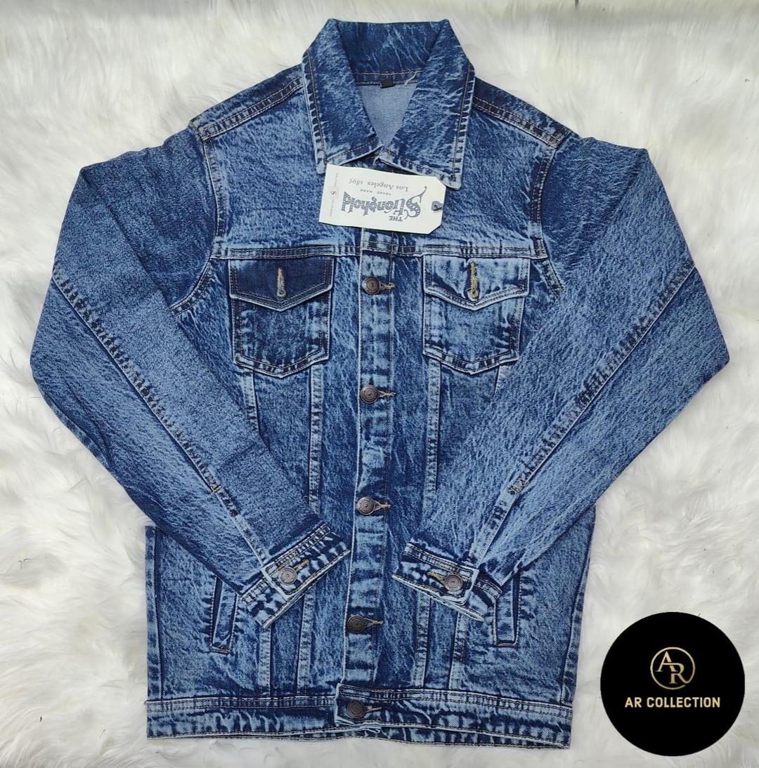 Men's Classic Denim Jacket -Plain Design-1 Pcs - Bold Beautiful