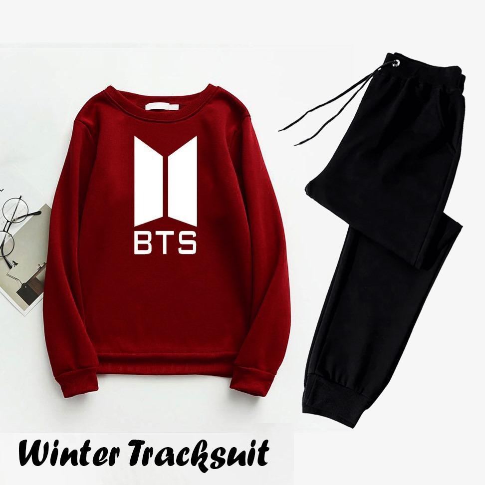 Men's Printed Polyester Track Suit - 2 Pcs Set (Sweatshirt&Trouser) - Bold Beautiful