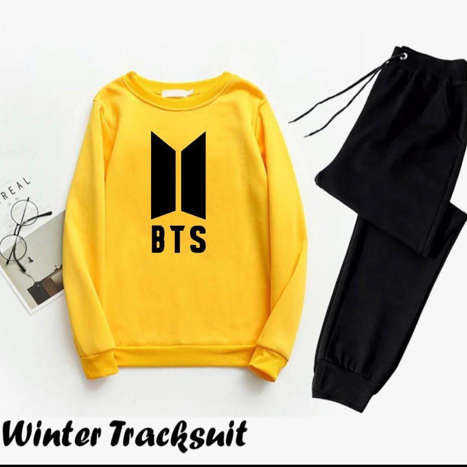 Men's Printed Polyester Track Suit - 2 Pcs Set (Sweatshirt&Trouser) - Bold Beautiful