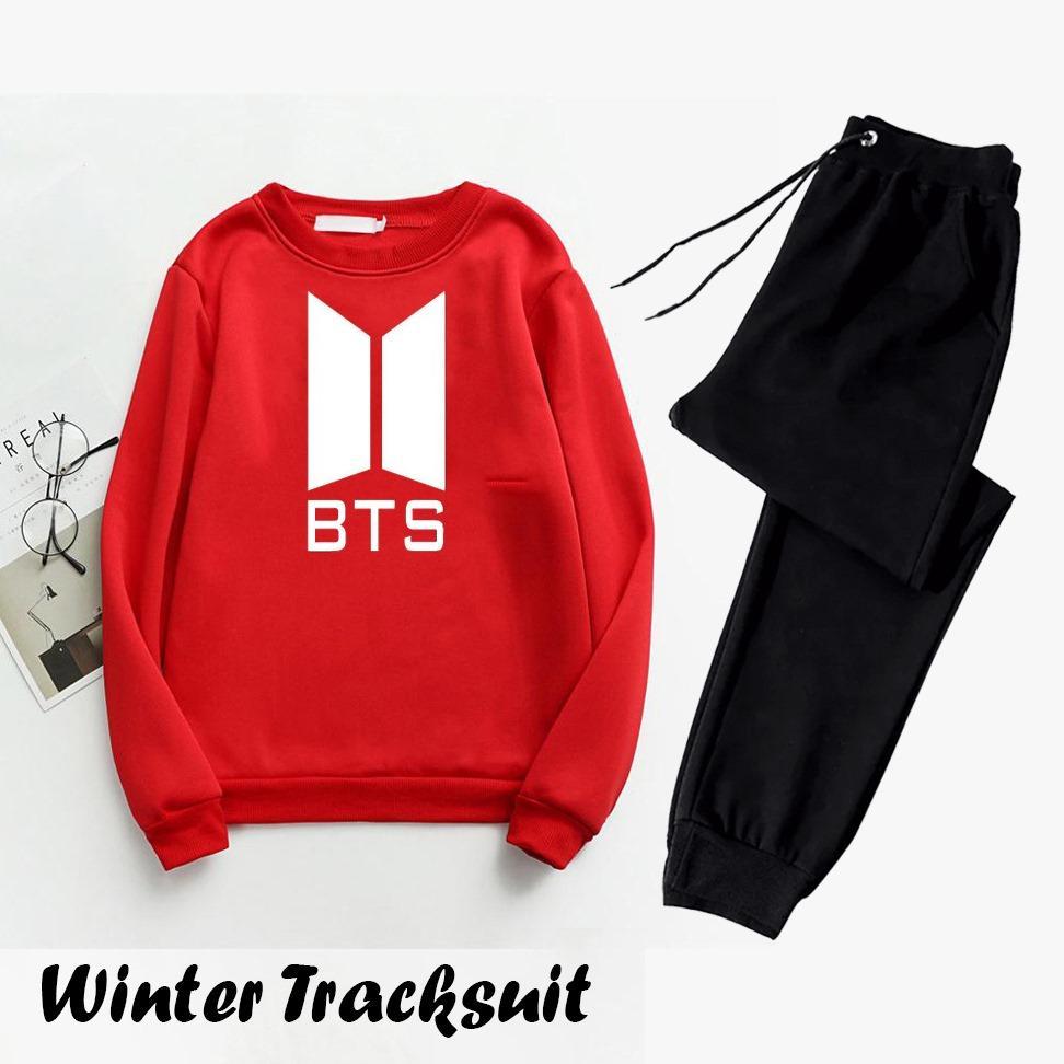 Men's Printed Polyester Track Suit - 2 Pcs Set (Sweatshirt&Trouser) - Bold Beautiful