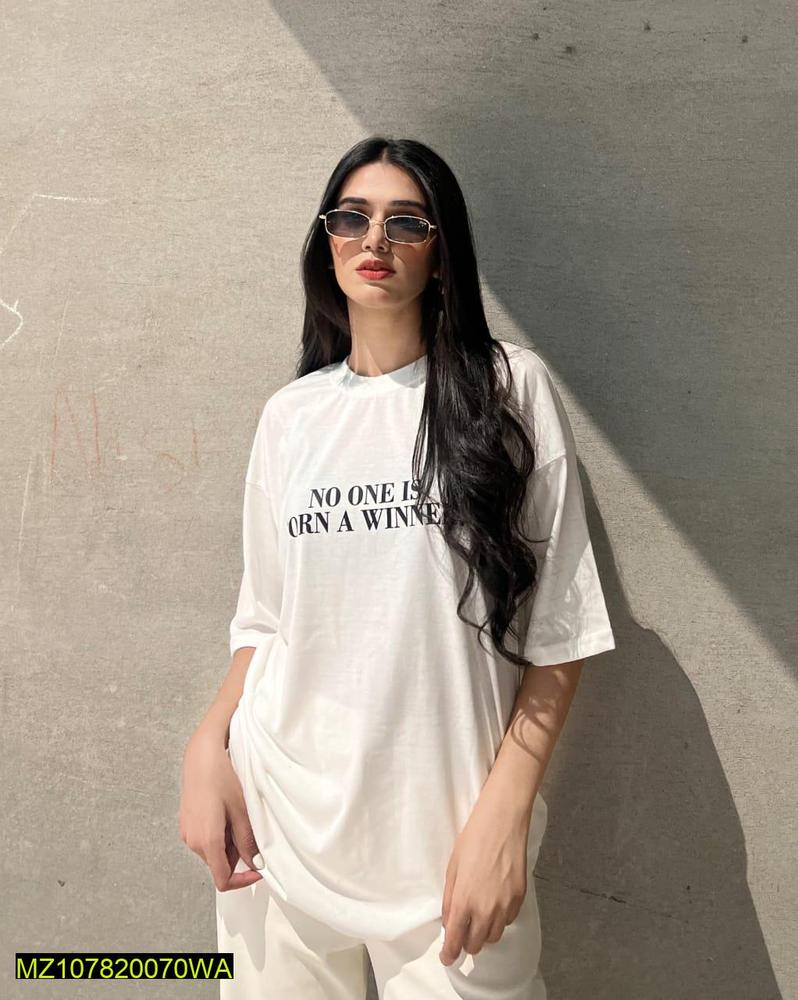 1 Pcs Women's Stitched Jersey T-shirt - Bold Beautiful