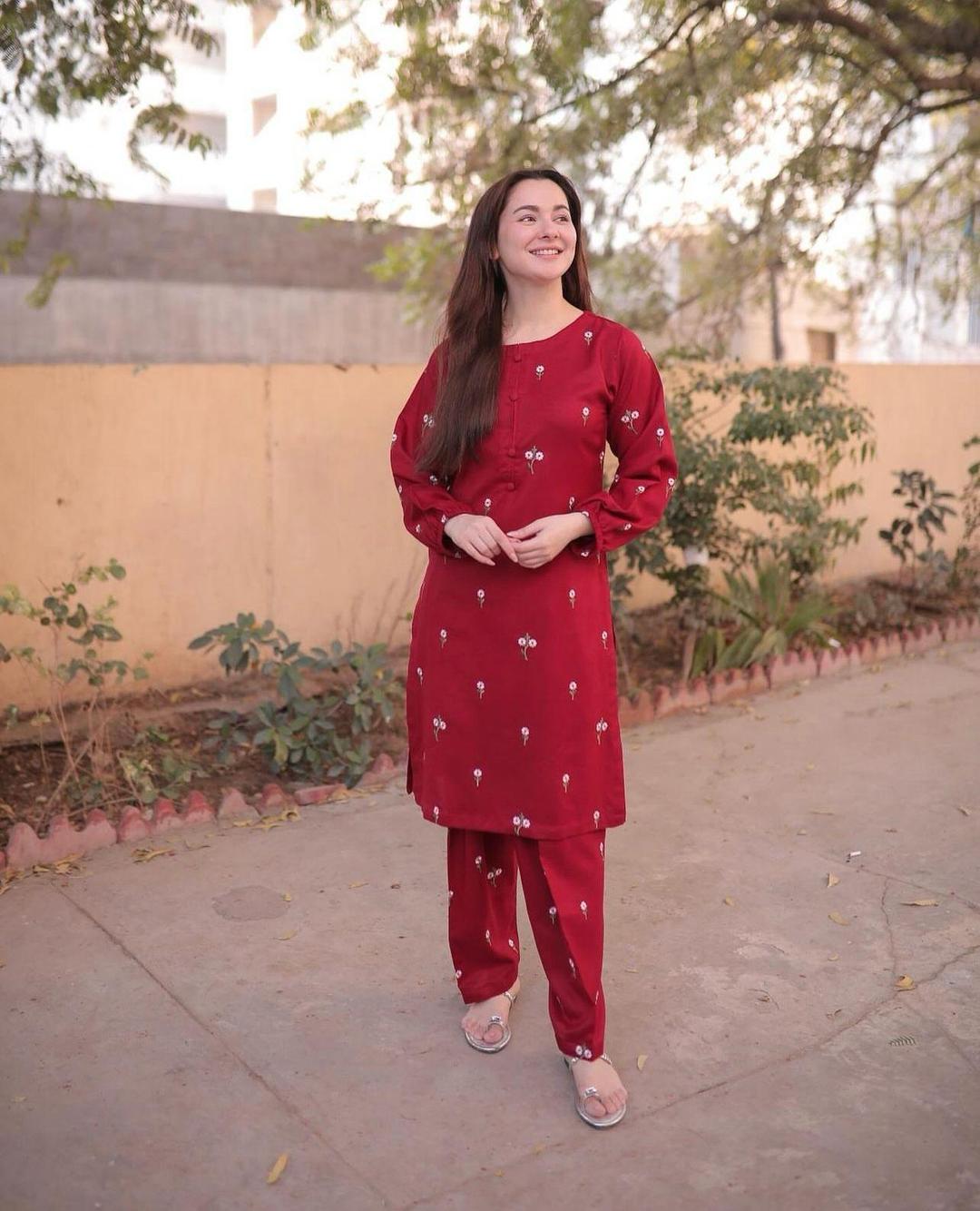 2 Pcs Women's Stitched Linen Embroidered Shirt and Trouser - Bold Beautiful