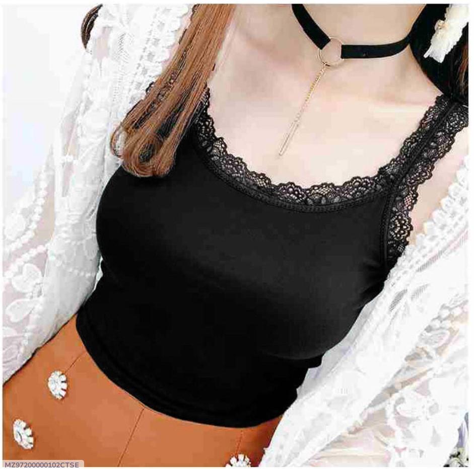 Comfortable Cotton Camisole -Plain Design Lightweight & Breathable.1 Pcs - Bold Beautiful