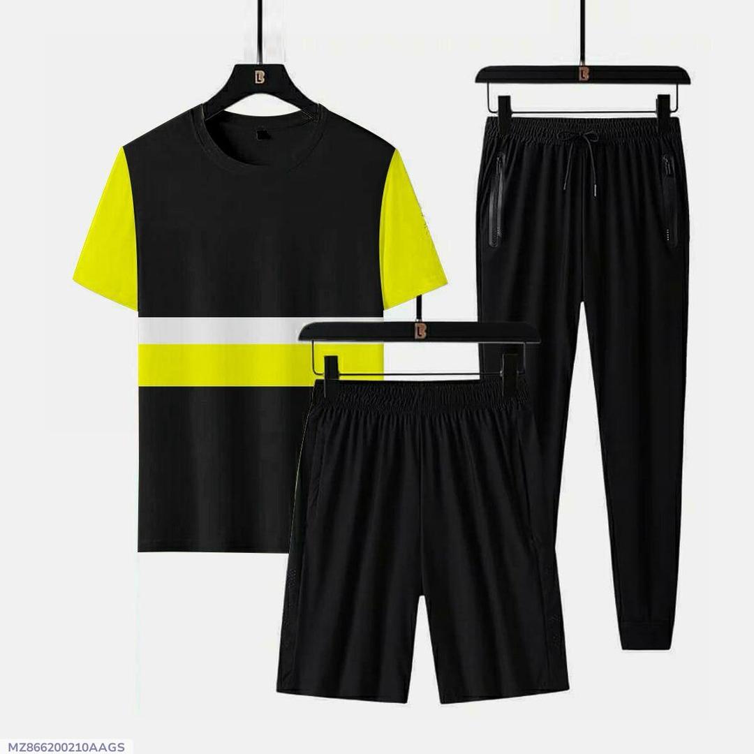 3 pcs men's jersey plain track suit - Bold Beautiful