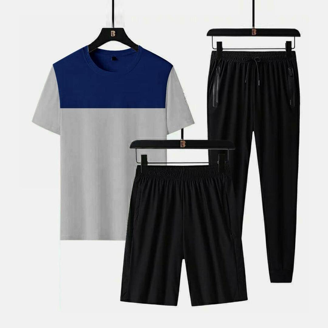 3 pcs men's jersey plain track suit - Bold Beautiful
