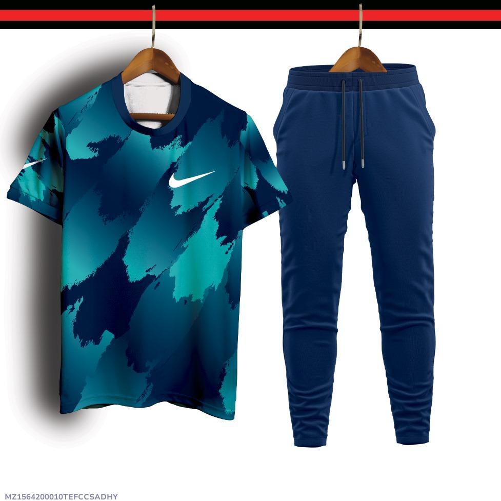1 pc men's micro interlock printed track suit - Bold Beautiful
