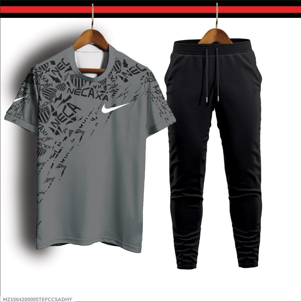1 pc men's micro interlock printed track suit - Bold Beautiful