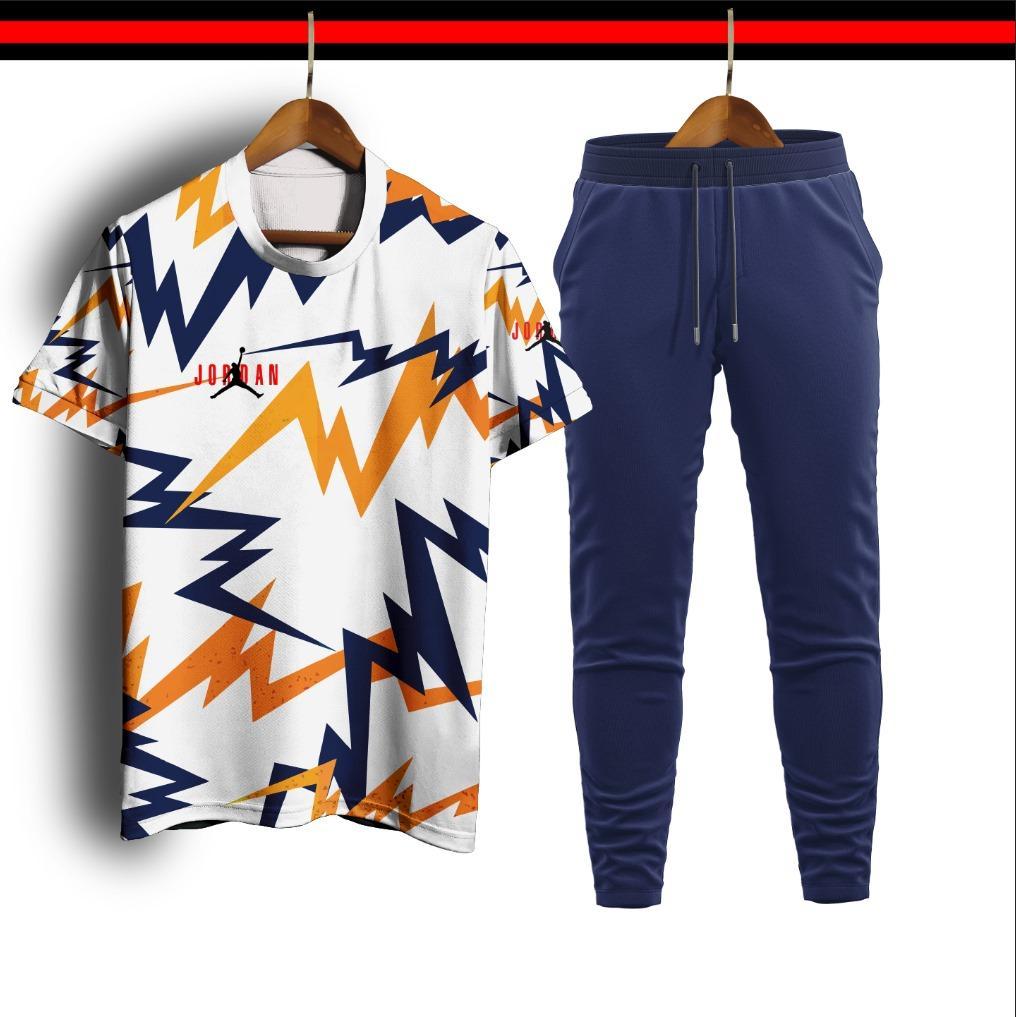 1 pc men's micro interlock printed track suit - Bold Beautiful