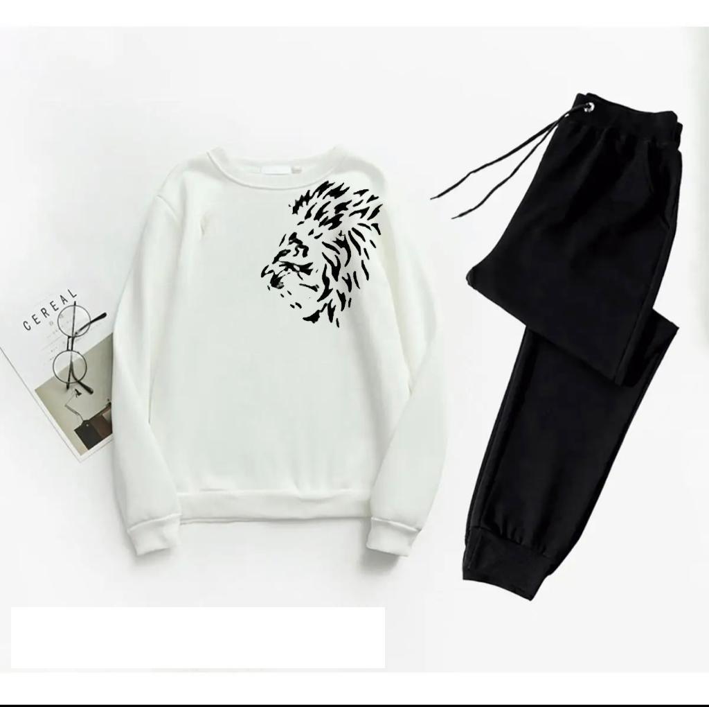 2 Pcs Mens Micro Polyester Printed Track Suit