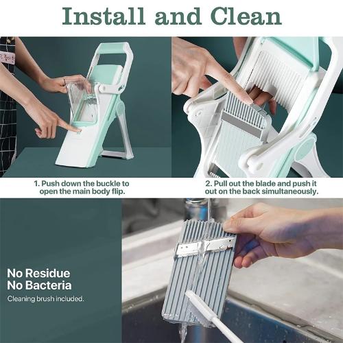 ADJUSTABLE 5-IN-1 VERTICAL VEGETABLE CUTTER & SHREDDER - Bold Beautiful