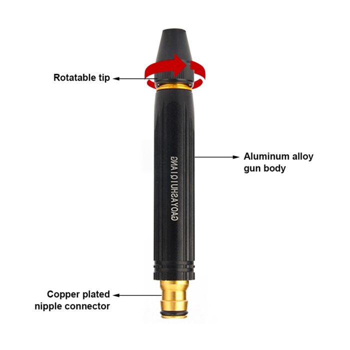 Multifunctional Water Spray gun Nozzle Adjustable Metal High Pressure Car Washing - Bold Beautiful